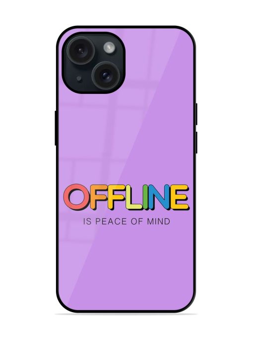 Offline Slogan Rainbow Glossy Metal TPU Case