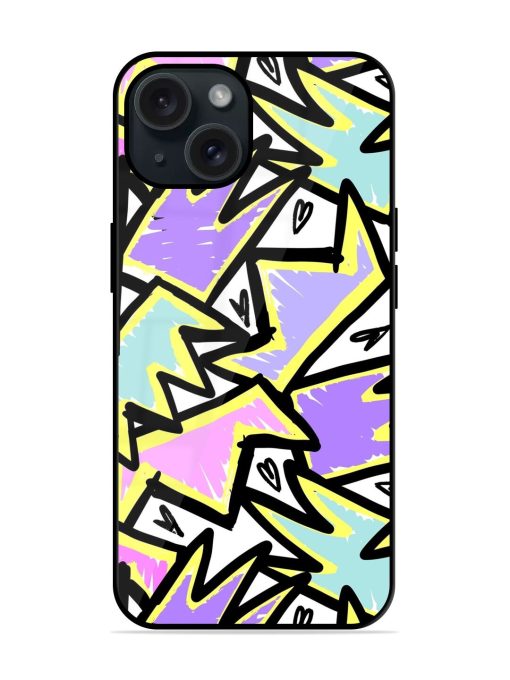 Cute Seamless Pattern Glossy Metal TPU Case