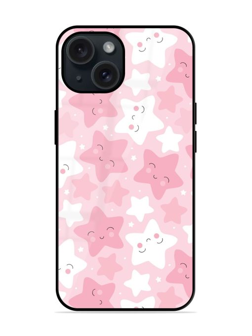 Seamless Pastel Star Glossy Metal TPU Case