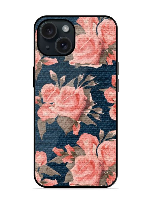 Pink Roses Floral Glossy Metal TPU Case