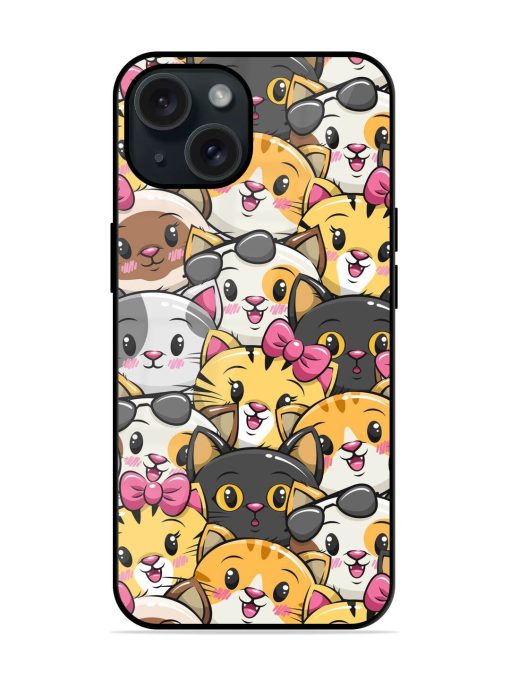 Seamless Pattern Cute Glossy Metal TPU Case