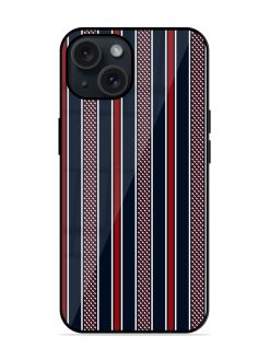 Stripe Seamless Pattern Glossy Metal TPU Case