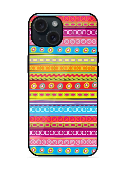 Colorful Strip Abstract Glossy Metal TPU Case