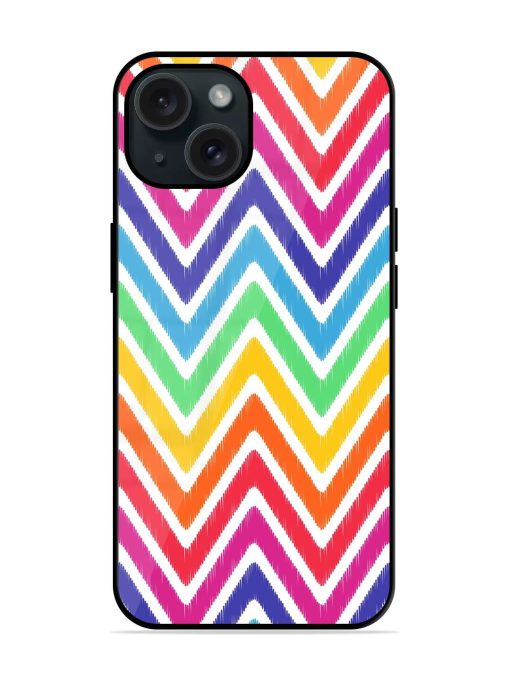 Seamless Chevron Pattern Glossy Metal TPU Case