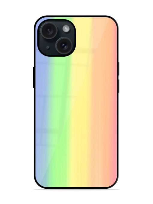 Rainbow Pastel Color Glossy Metal TPU Case