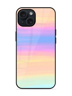 Striped Watercolor Hand Glossy Metal TPU Case