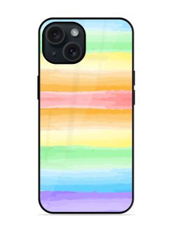 Watercolor Brush Stroke Glossy Metal TPU Case