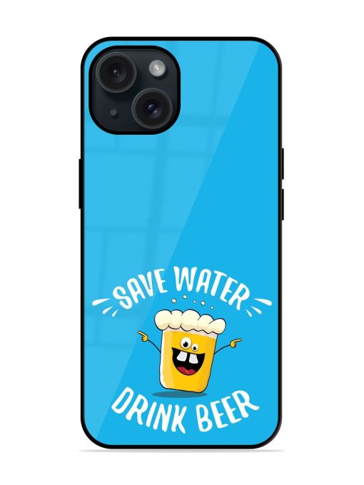 Save Water Drink Glossy Metal TPU Case