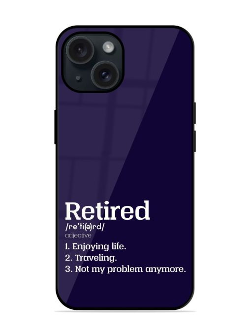 Funny Retired Dictionary Glossy Metal TPU Case