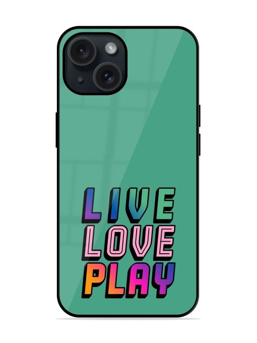 Live Love Play Glossy Metal TPU Case