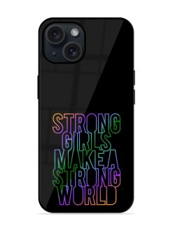 Strong Girls Make Glossy Metal TPU Case