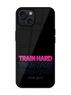 Train Hard Print Glossy Metal TPU Case