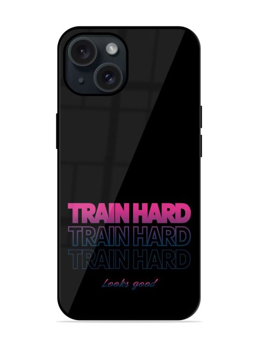 Train Hard Print Glossy Metal TPU Case Edge Zapvi