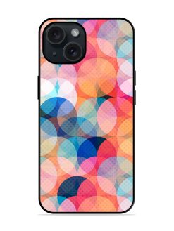 Colored Circle Seamless Glossy Metal TPU Case