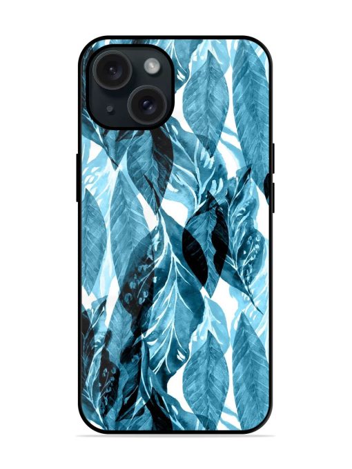 Leaves Pattern Jungle Glossy Metal TPU Case