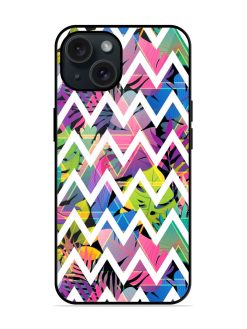 Zigzag Strips On Glossy Metal TPU Case