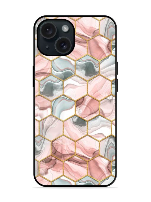 Hexagon Seamless Texture Glossy Metal TPU Case