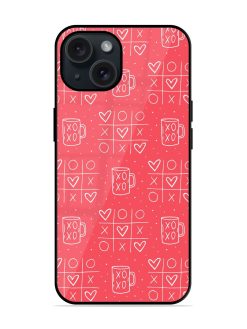 Tic Tac Toe Cup Vector Glossy Metal TPU Case