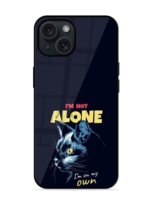 Slogan Black Cat Glossy Metal TPU Case