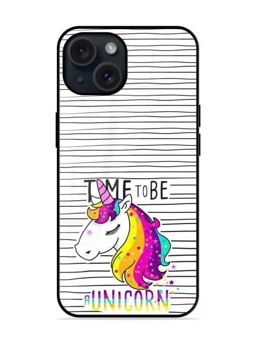 Cute Magical Unicorn Sweet Glossy Metal TPU Case