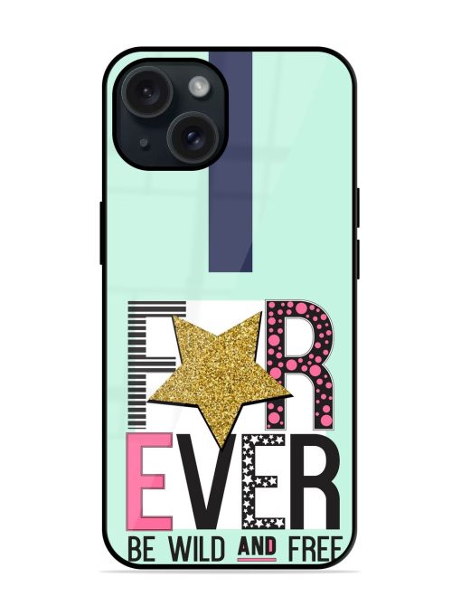 Forever Slogan Star Glossy Metal TPU Case