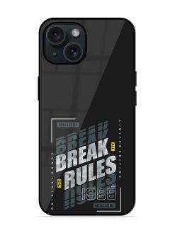 Break All Rules Glossy Metal TPU Case
