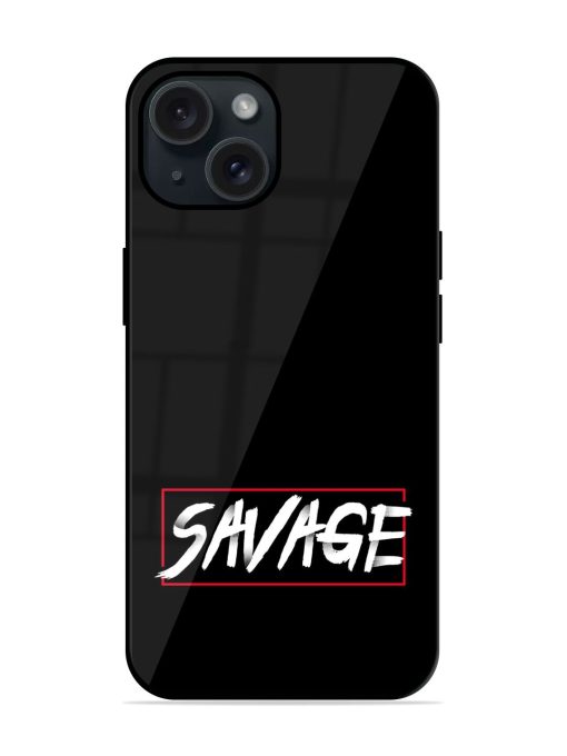 Savage Typography Dots Glossy Metal TPU Case