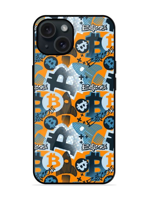 Bitcoin Doodle Style Glossy Metal TPU Case