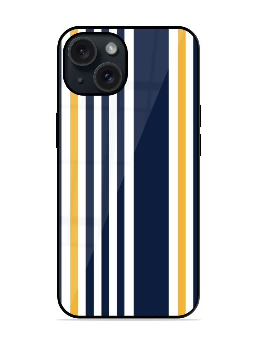 Seamless Stripe Pattern Glossy Metal TPU Case