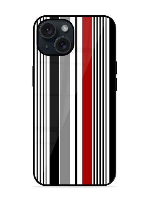 Stripe Seamless Pattern Glossy Metal TPU Case