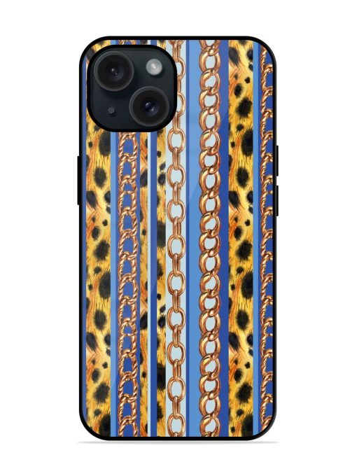 Seamless Pattern Stripes Glossy Metal TPU Case