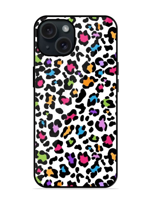 Seamless Leopard Pattern Glossy Metal TPU Case