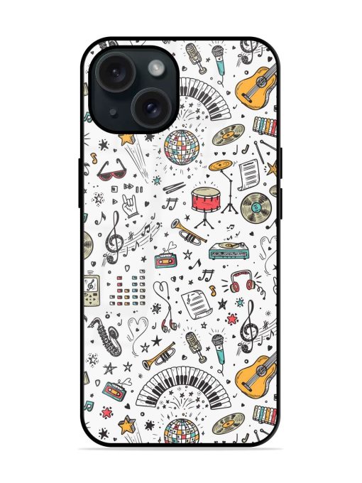 Vector Music Background Glossy Metal TPU Case Edge Zapvi