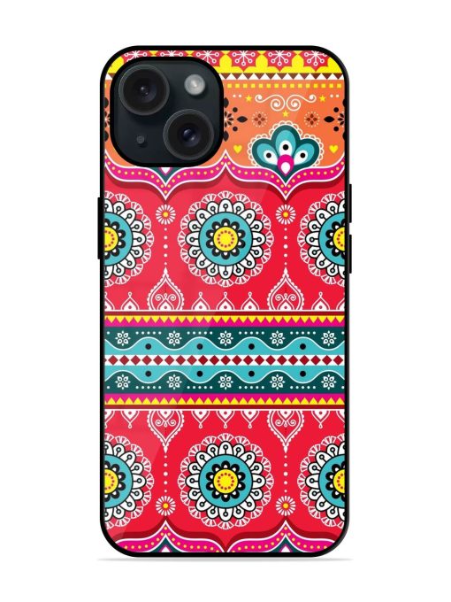 Red And Pink Mandala Truck Glossy Metal TPU Case