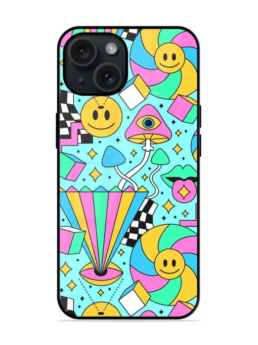 Trippy Rainbow 60S Glossy Metal TPU Case Edge Zapvi