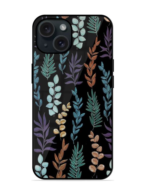 Seamless Floral Art Glossy Metal TPU Case