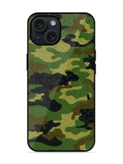 Army Polygon Glossy Metal TPU Case