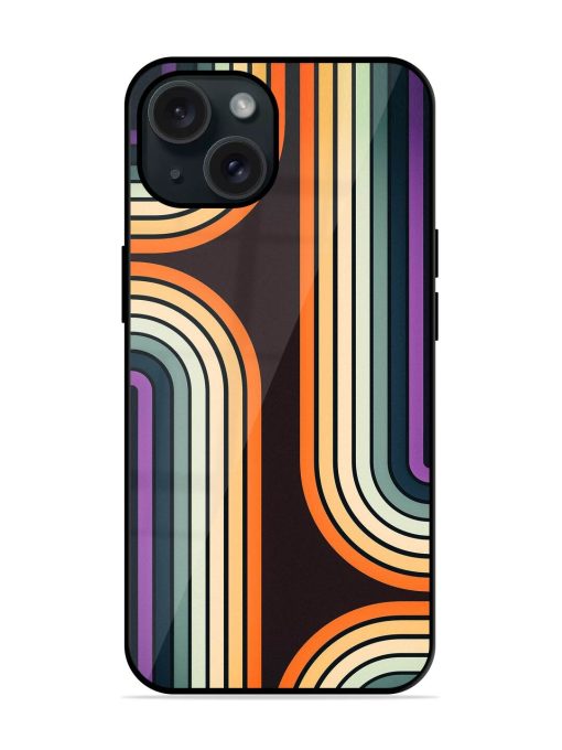 Muted Color Line Glossy Metal TPU Case