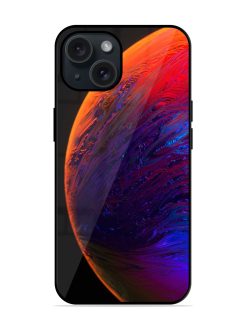 Abstract Jupiter Art Glossy Metal TPU Case