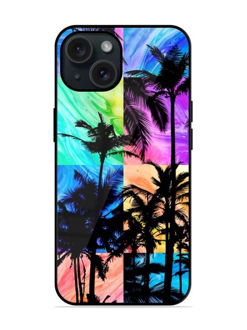 Coconut Tree With Glossy Metal TPU Case