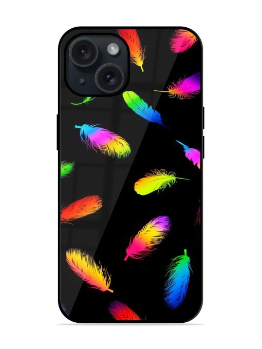 Neon Feather Glossy Metal TPU Case