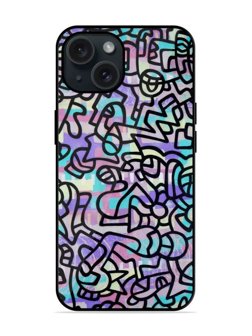 Line Art Glossy Metal TPU Case