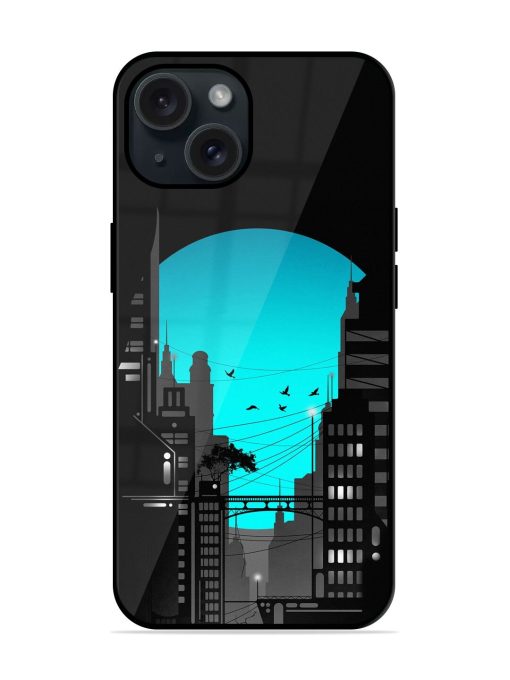 City View Illustration Glossy Metal TPU Case