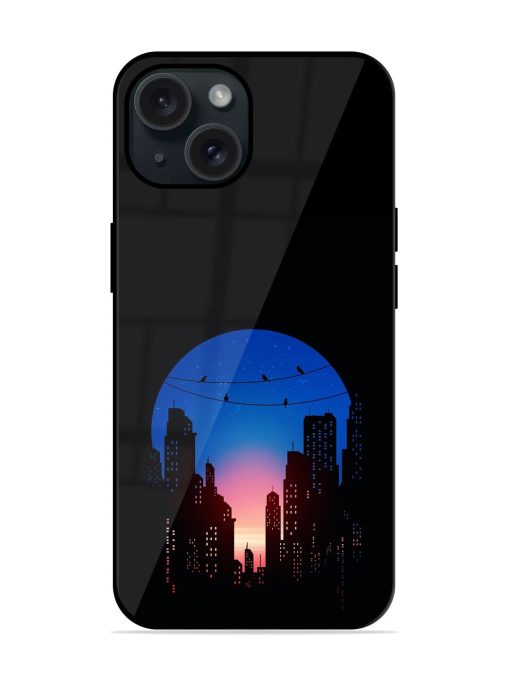 Sunset View With Glossy Metal TPU Case