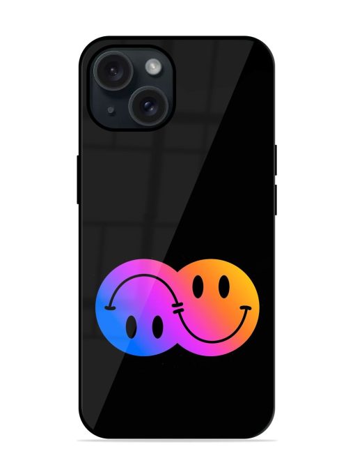 Gradient Smile Art Glossy Metal TPU Case