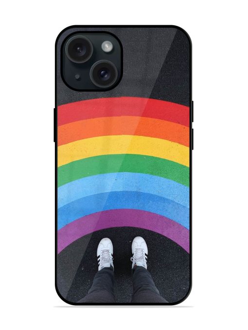 Legs Rainbow Glossy Metal TPU Case