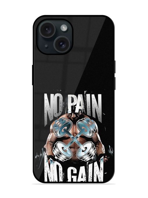 No Pain No Glossy Metal TPU Case