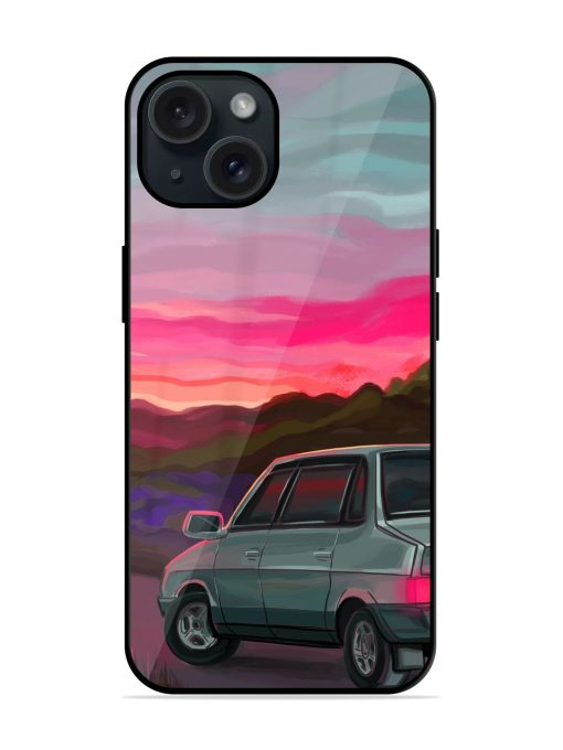 Sunset View With Glossy Metal TPU Case