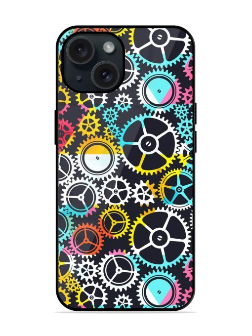 Colored Clockwork Seamless Glossy Metal TPU Case