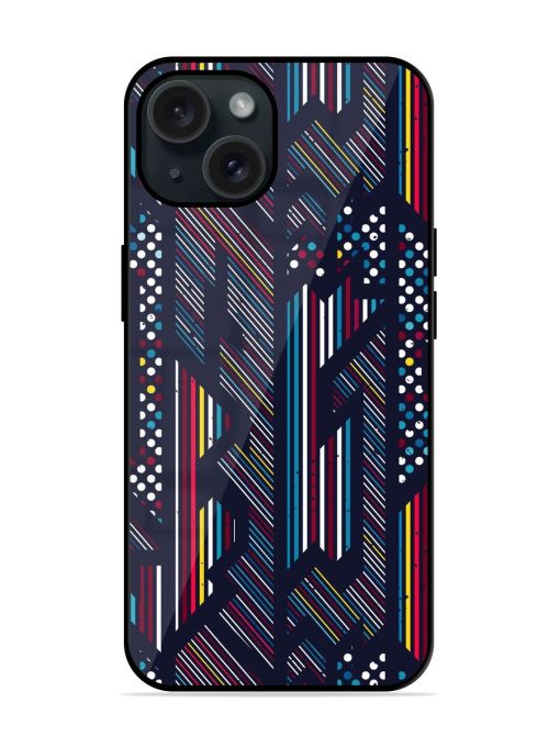 Colored Geometric Seamless Glossy Metal TPU Case